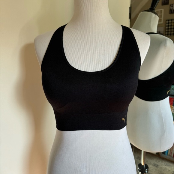 Puma Large Black Sports Bra - Picture 1 of 5